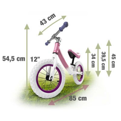 Bicicleta fara pedale pt copii  alb ROZ 760102