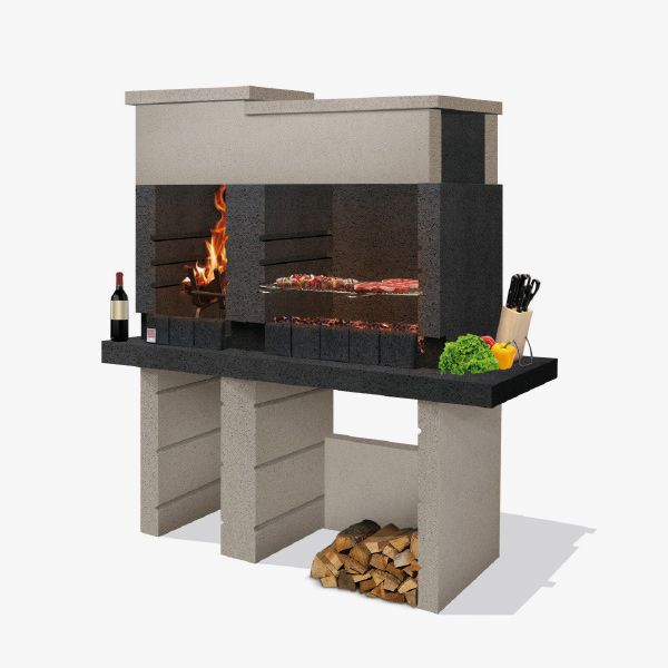 Gratar SAN Pedro din beton ANTRACIT/CAPPUCINNO 250762