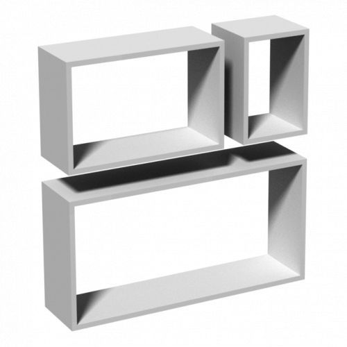 Polite, etajere si console set de rafturi alb 67911