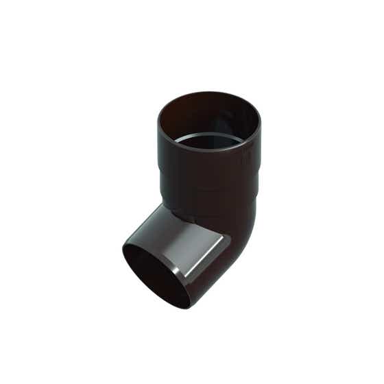 Sistem jgheab-burlna din PVC COT burlan exterior 90GRADE maro Inchis