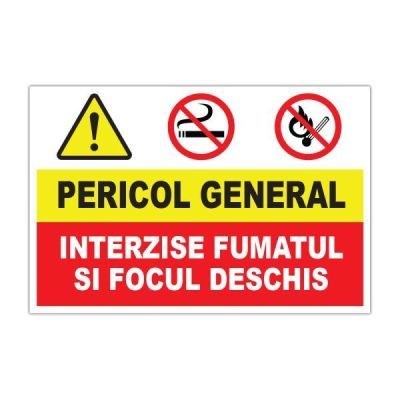 10123 autocolant fumatul si focul deschis Interzise