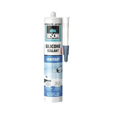 423002 Bison silicon sanitar antracit 280ml