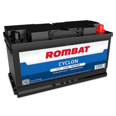 6104750090rom Acumulator Rombat Cyclon 110AH 900A 353x175x190+dr