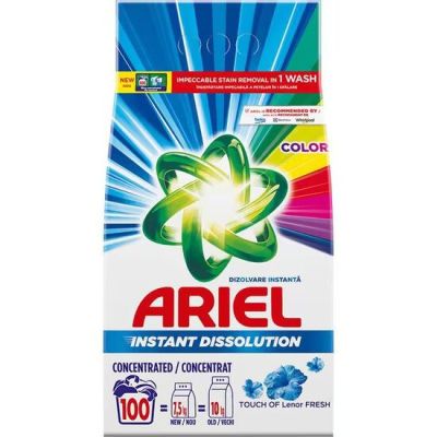 7.5kg Ariel tol color 100s