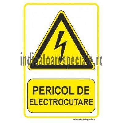 A0101 autocolant indicator pericol de elctrocutare 20x15