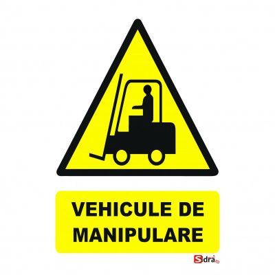 A0119 autocolant indicator vehicule de Manipulare