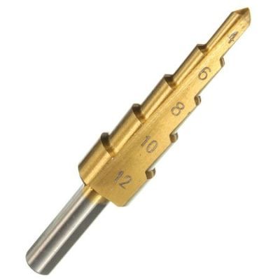 Burghiu treptat 4-12mm HSS TIN Wmst0412