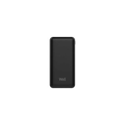Acumulator extern powerbank Well Hercules 20000mAh 2.1A negru
