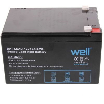 Acumulator plumb acid Well 12V 12AH terminal T1 BAT-LEAD-12V12AH-WL