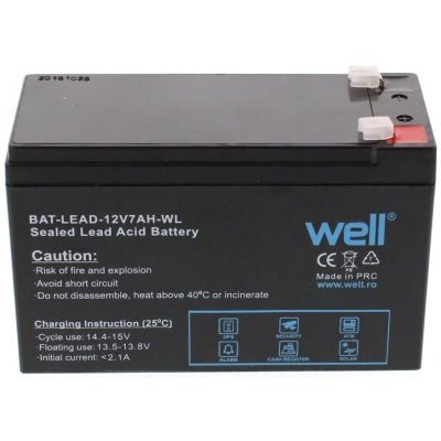Acumulator plumb acid well 12v 7ah terminal t1 BAT-LEAD-12V7AH-WL