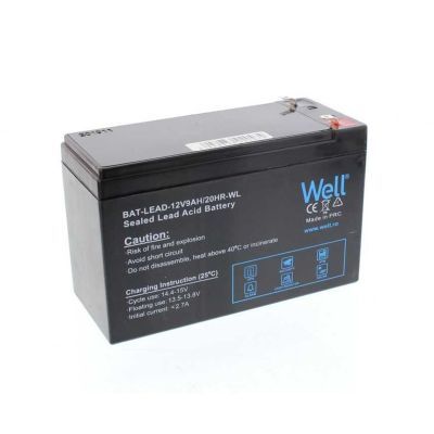 ACUMULATOR PLUMB ACID WELL 12V 9AH TERMINAL F1 BAT-LEAD-12V9AH-WL