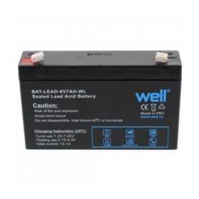 Acumulator plumb acid Well 6V 7AH terminal T1 BAT-LEAD-6V7AH-WL