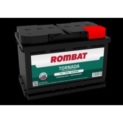 Acumulator Rombat TORNADA 70AH 640A 278X175X190 +DR 5703530064rom Acumulator Rombat TORNADA 70AH 640A 278X175X190 +DR 5703530064rom