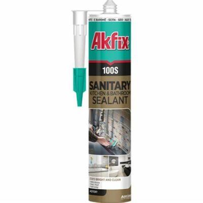 Akfix 100s silicon sanitar 280ml Transparentsa031