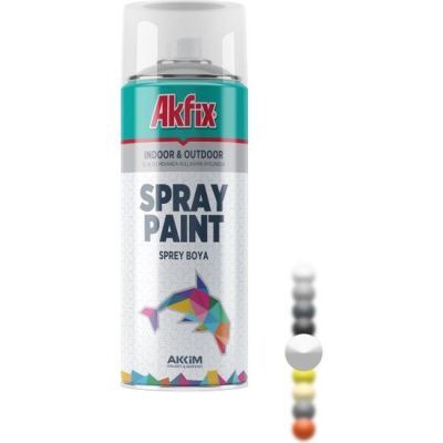 Akfix vopsea spray alb lucios RAL9003 400ml GW.380GR SP9003G