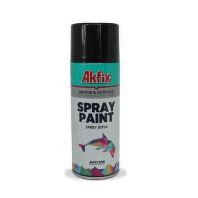 Akfix vopsea spray negru lucios RAL9005 400ml GW.380GR SP9005G