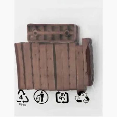 Alunecator plastic 53X19mm maro 12BUC/PUNGA 33258