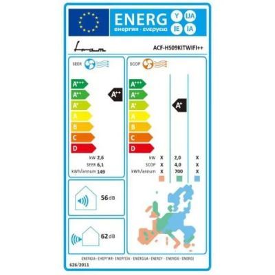 Aparat de aer conditionat FRAM ACF-HS09KITWIFI 9000BTU+kit instalare Aparat de aer conditionat FRAM ACF-HS09KITWIFI 9000BTU+kit instalare
