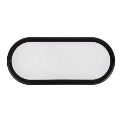 Aplica bat led oval alb18w 6400k 100lm w ip65 el 75923