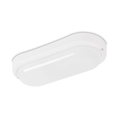 Aplica bat led oval alb18w mw 6400k 100lm w ip65 el 76182