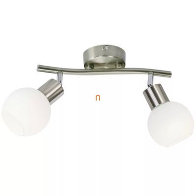 Aplica de perete sticla, nichel, alb, E14 - 871602016X 90x250x210mm 5W 230V 430lm 3000K