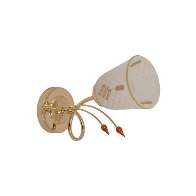 Aplica Ines KL 3033 1 x E27 auriu, alb clasica