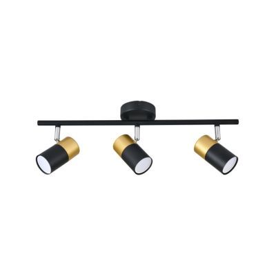 Aplica isadora 3L 3XGU10 liniar negru+auriu lunus DLD-0802-3A