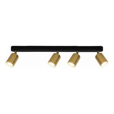 Aplica isadora 4l 4xgu10 liniar negru+auriu lunus DLD-0802-4A