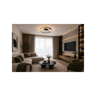 Aplica led carkia P 28W negru+auriu telecomanda lunus DLD-1002AB Aplica led carkia P 28W negru+auriu telecomanda lunus DLD-1002AB