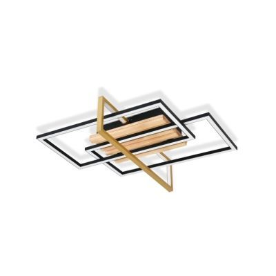 Aplica led frida 2 32W negru+auriu telecomanda lunus DLD-7003BA