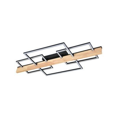 Aplica led frida 3 36W negru+lemn 3CCT lunus DLD-5503A Aplica led frida 3 36W negru+lemn 3CCT lunus DLD-5503A
