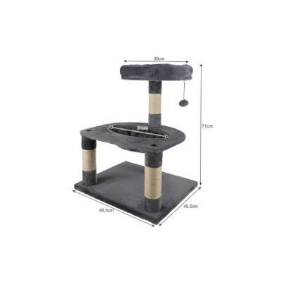 Arbore de pisica 71cm gri Purlov 21711