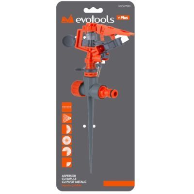 Aspersor cu IMPULS cu pivot metalic plus 677983 Aspersor cu IMPULS cu pivot metalic plus 677983