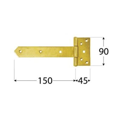 Balama C 150x45x90x3.0 vopsita negru 81012 Zb150