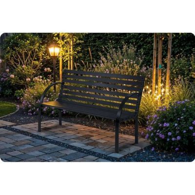Banca de gradina cu spatar 117,5 x 83 x 57 cm Sofotel Luca 4207