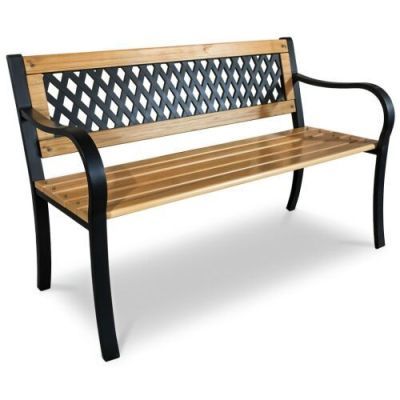 Banca de gradina cu spatar 125 x 77 x 49 cm Canapea Elion 4206