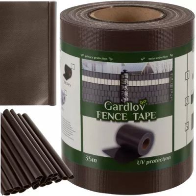 Banda de gard 19cmx35m 450g/m2 maro 23702