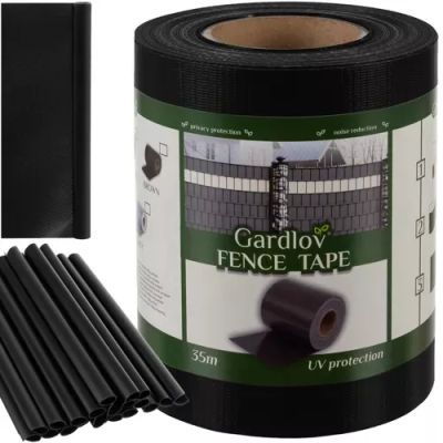 Banda de gard 19cmx35m 450g/m2 neagra 23698