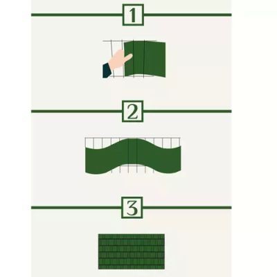 Banda de gard 19cmx35m 450g/m2 verde 23699