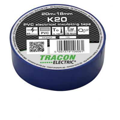 Banda izolatoare 20m x 18mm albastru k20 EL0030393