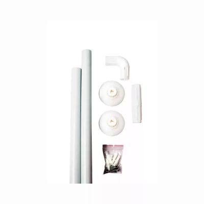 BARA PERDEA COLT METAL alba 80cm everpro er-scr201L