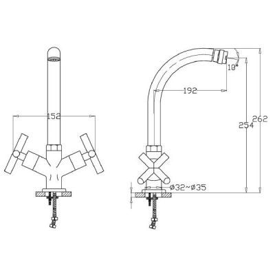 Baterie bidet SANOStyle 600c