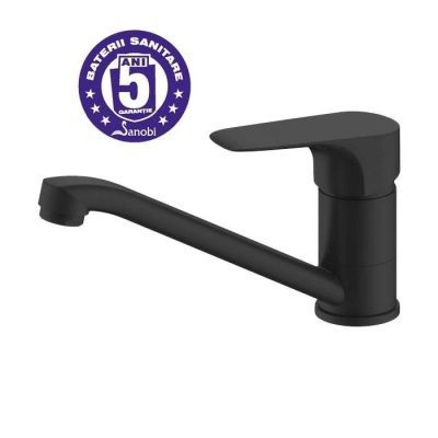 Baterie bucatarie pipa medie SBK-06 Sanobi Black (1/10)