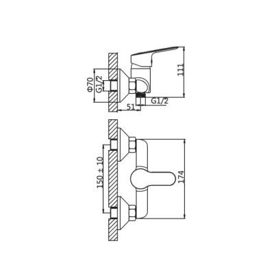 Baterie cabina dus + accesorii jager JR-122.5-ACC Baterie cabina dus + accesorii jager JR-122.5-ACC