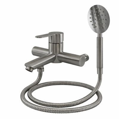 Baterie cada cu para de dus, seia VITAL, SUS 304, crom mat, FLOW 16781 FB-09