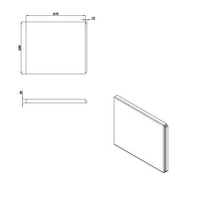 Bathtub Casing Lorena side S401-071