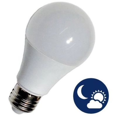 Bec LED cu senzor lumina A60, 8.8W, 806lm, lumina naturala Well LEDLNLS-A609E27-09-WL