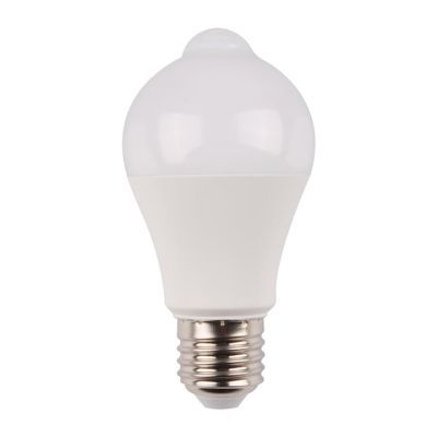 Bec led cu senzor PIR A60 10 w lumina rece  Well  LEDLCPIR-A6010E27-10-WL
