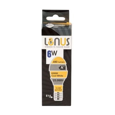 Bec Lumanre LED Lunus 6W E14 6500K DLD C37 06r