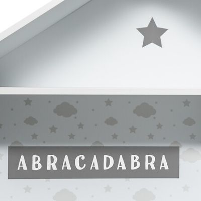 Biblioteca pentru casa cu 7 compartimente gri 158703B